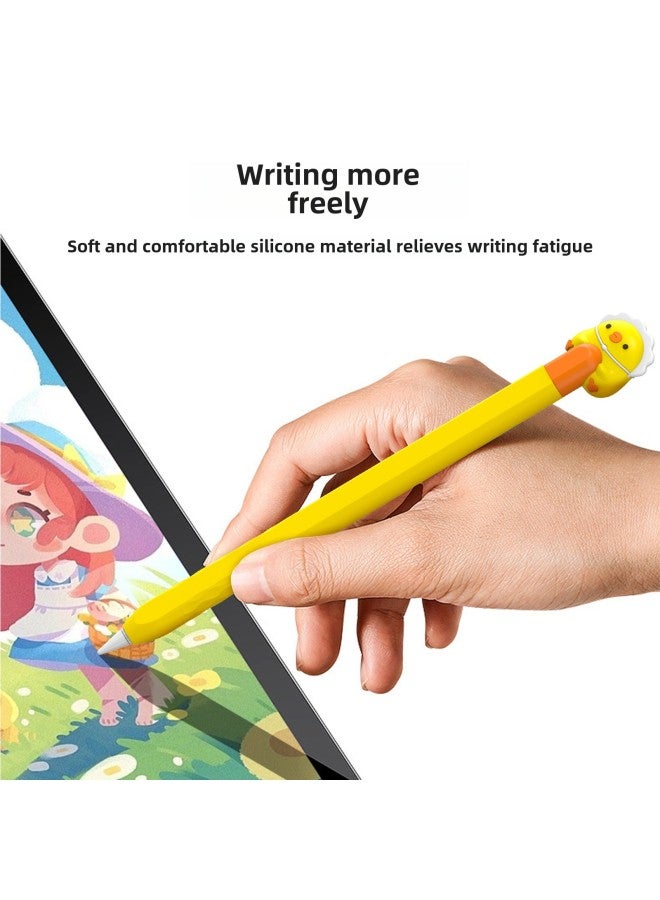 جراب مناسب لقلم Apple II من Apple Pencil 1 و2 وPro Cartoon Super Cute Series Silicone Protection - المواصفات: قلم Apple Pencil Pro والجيل الثاني - مسحوق الأرنب (حقيبة CPE) - Image 5